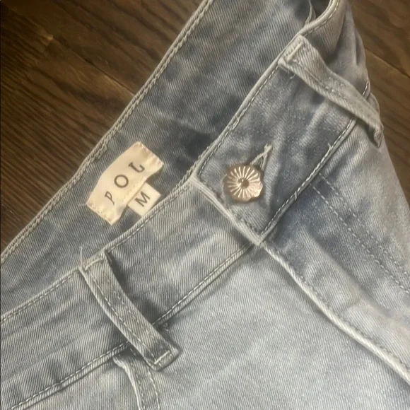 POL Boho Light Blue flare jeans with cute lace-NWOT - Picture 6 of 8